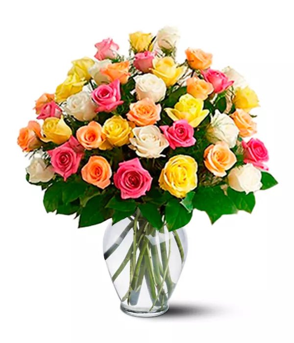 Three Dozen Assorted Roses - Roses - Bloomex Australia