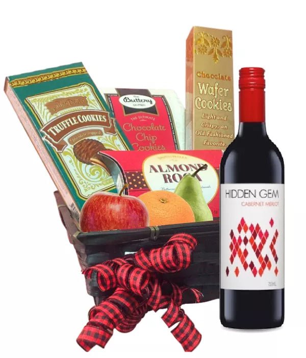 Gourmet, Fruit & Wine Hamper - Wine & Champagne Gift Hampers - Bloomex Australia