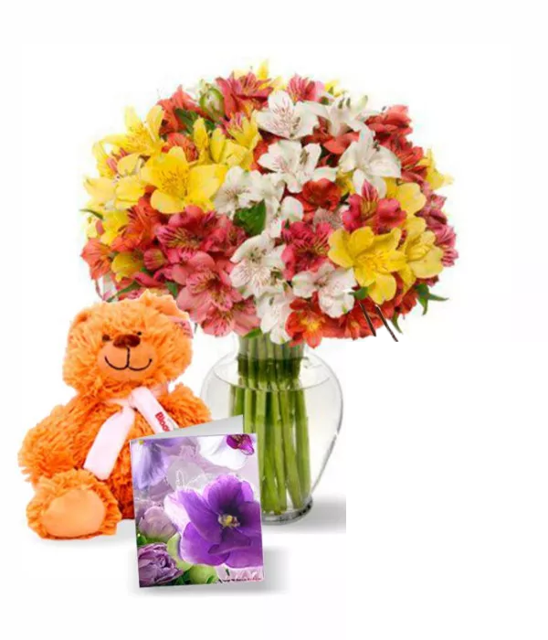 50 Blooms of Peruvian Lilies Set - $40 to $50 - Bloomex Australia