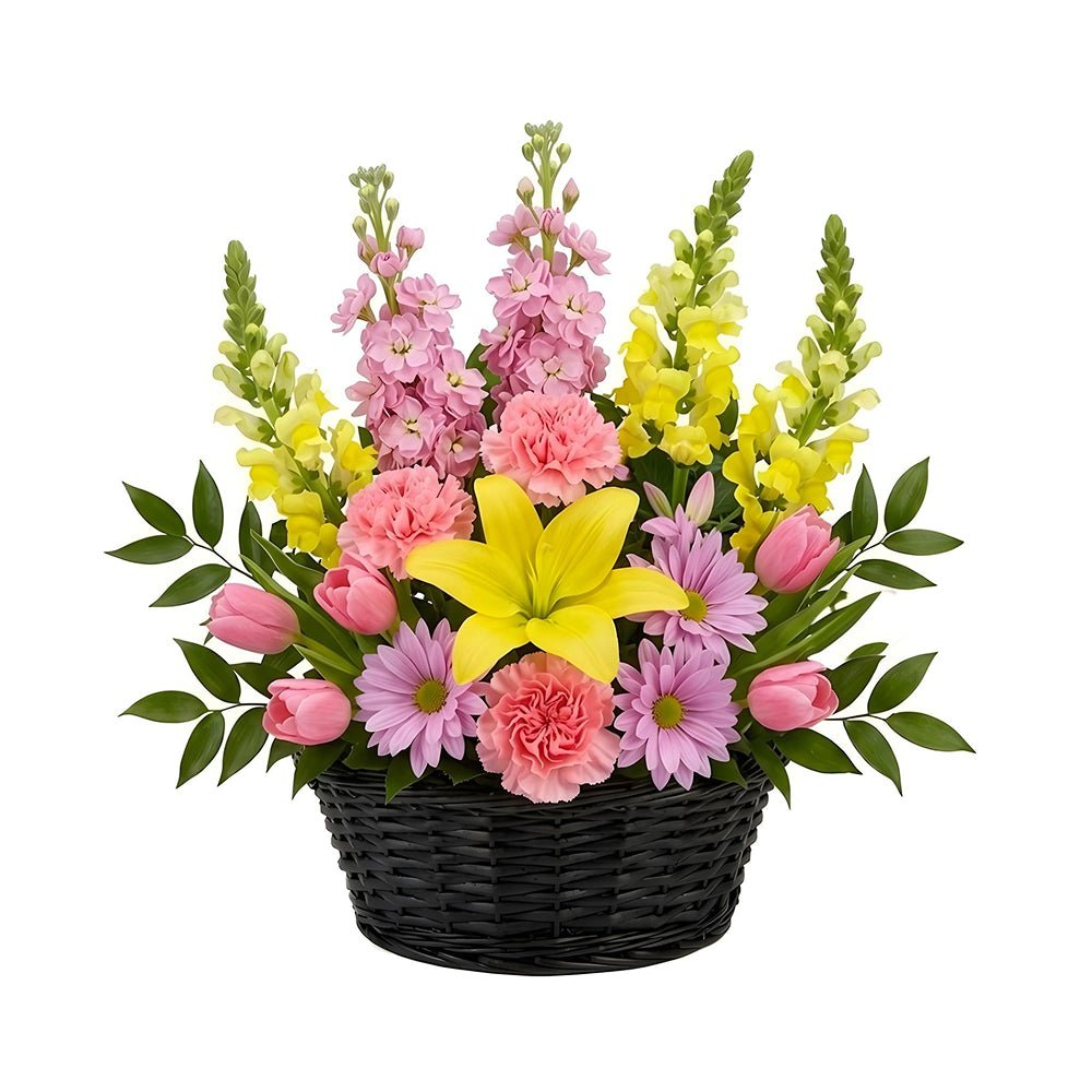 Springtime Basket - Flower and Planter Baskets - Bloomex Australia