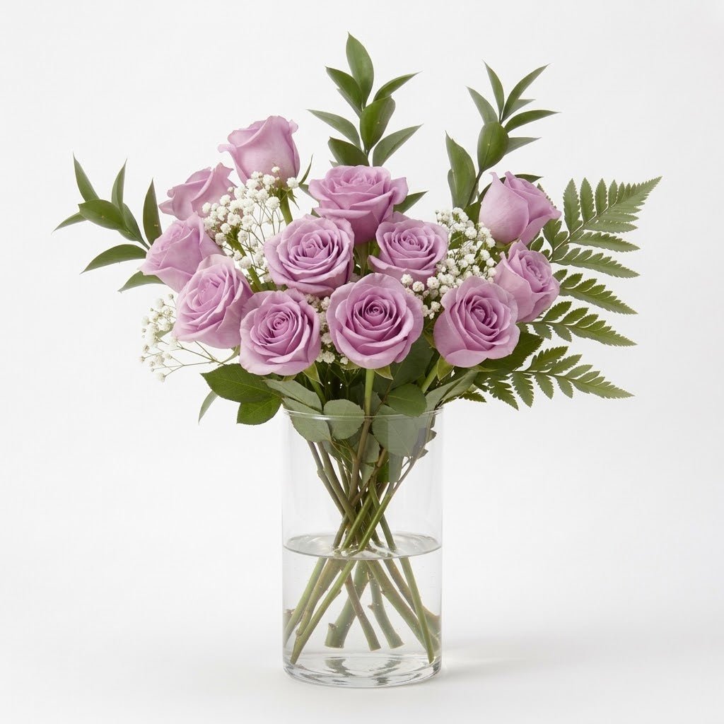 One Dozen Lavender Roses - Roses - Bloomex Australia