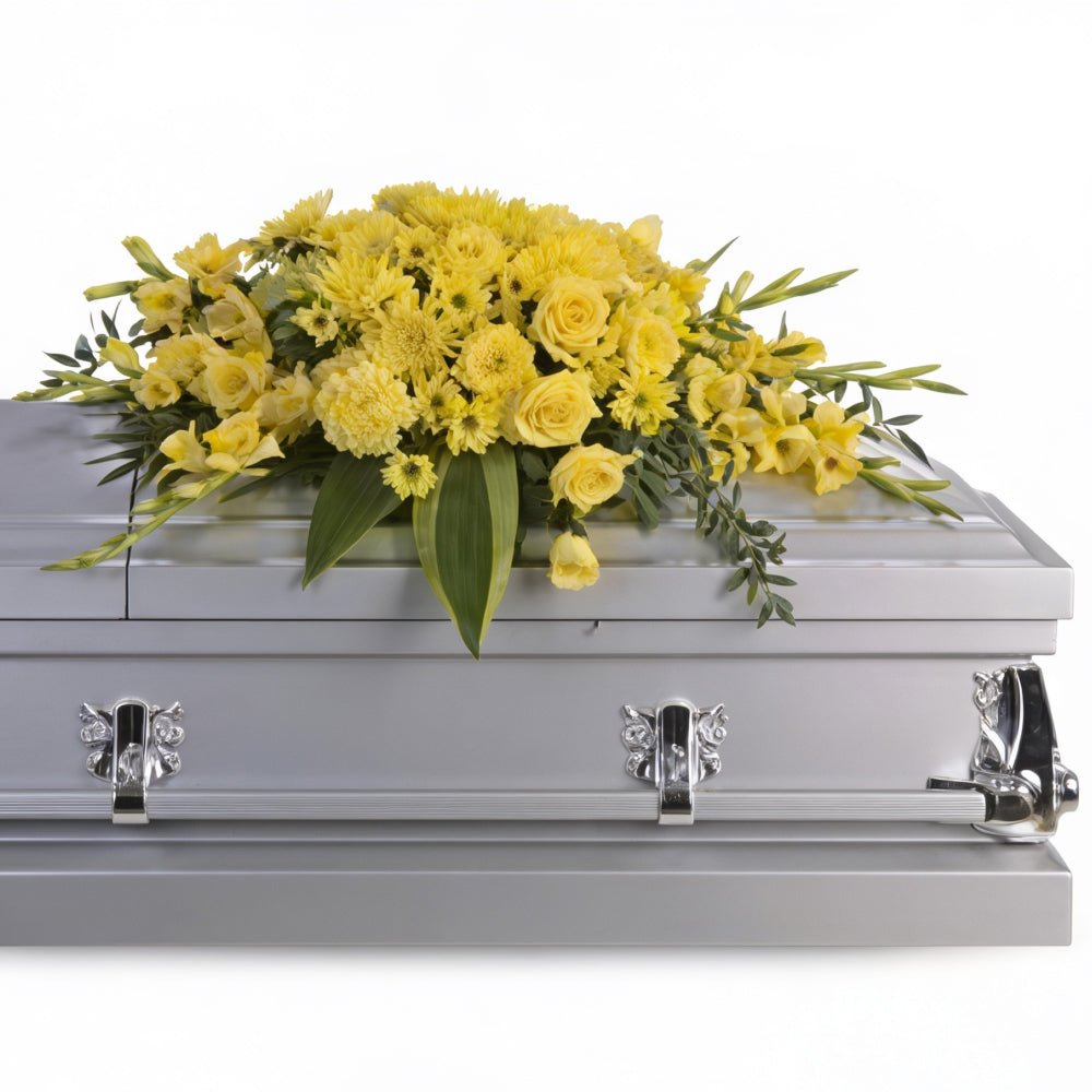 Graceful Grandeur Casket Spray - Sympathy & Funeral Flowers - Bloomex Australia