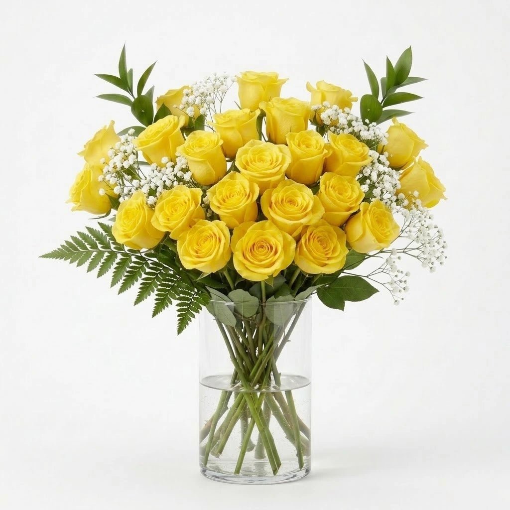 24 Red and Yellow Roses - Roses - Bloomex Australia
