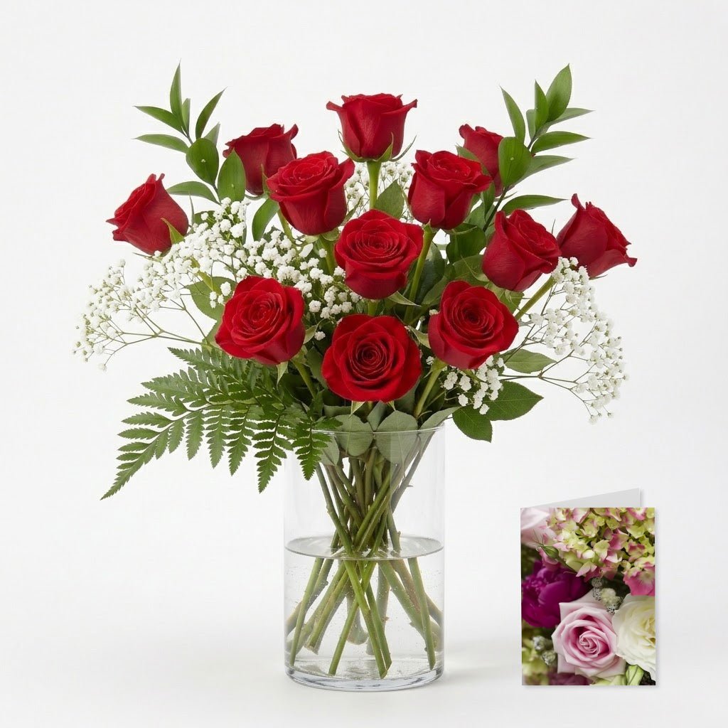 One Dozen Boxed Red Roses - Roses - Bloomex Australia