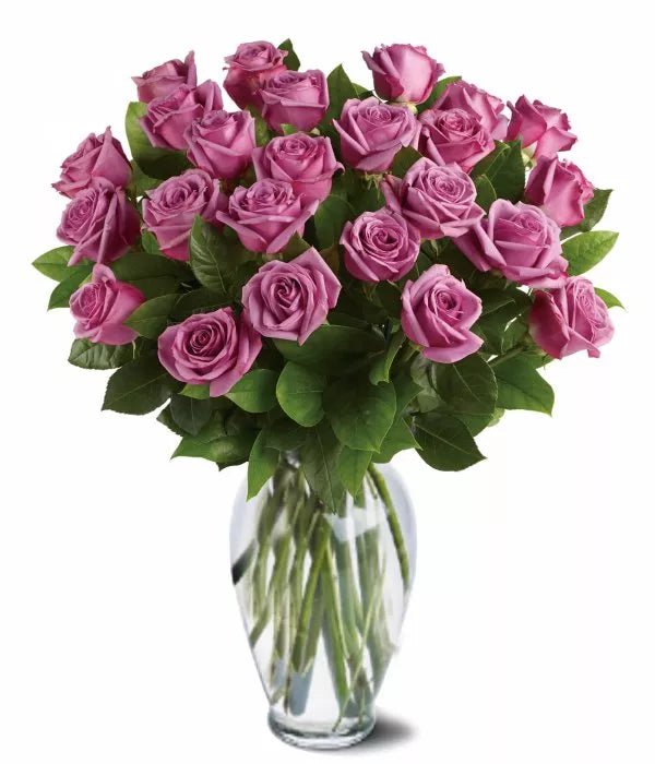Two Dozen Lavender Roses - Mother's Day Flowers & Gifts - Bloomex Australia