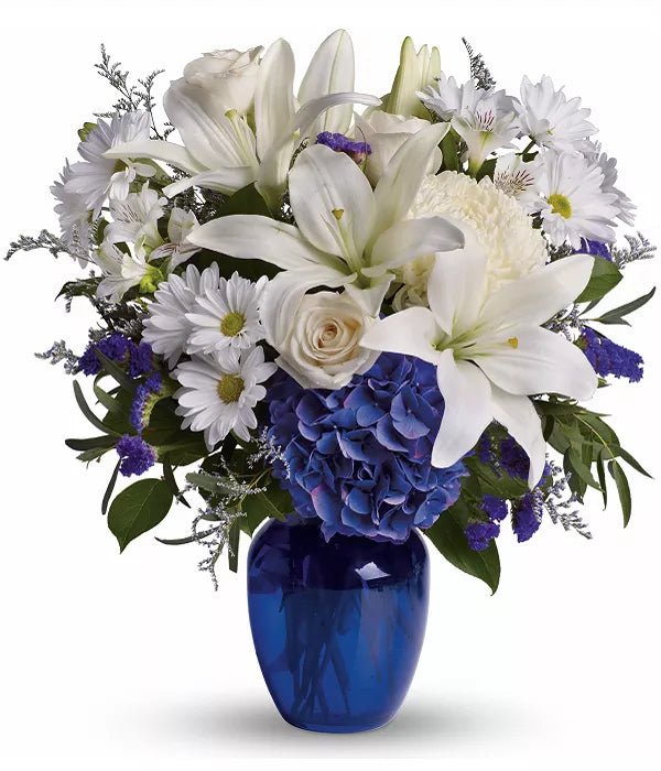 Beautiful in Blue - Sympathy & Funeral Flowers - Bloomex Australia