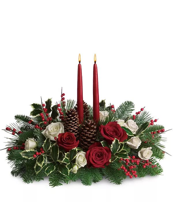 Christmas Wishes Centrepiece - Christmas Flowers & Gifts - Bloomex Australia