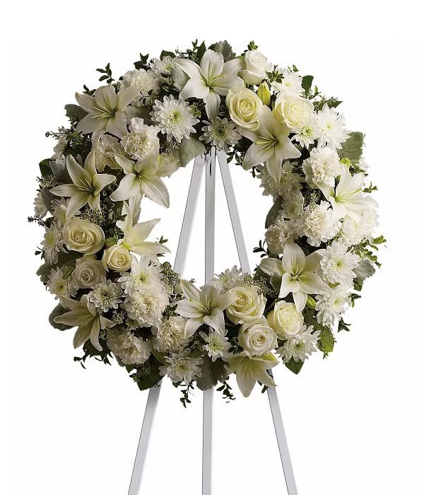 Classic Sympathy Wreath - Sympathy & Funeral Flowers - Bloomex Australia