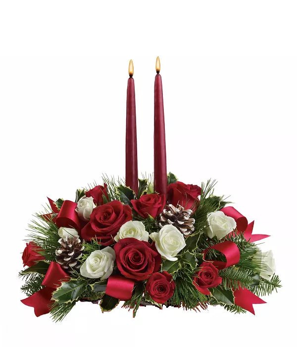 Colours of Christmas Centrepiece - Christmas Flowers & Gifts - Bloomex Australia