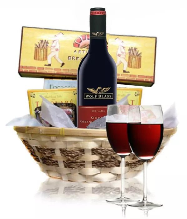 Deluxe Red Wine & Cheese Hamper - Housewarming Hampers - Bloomex Australia
