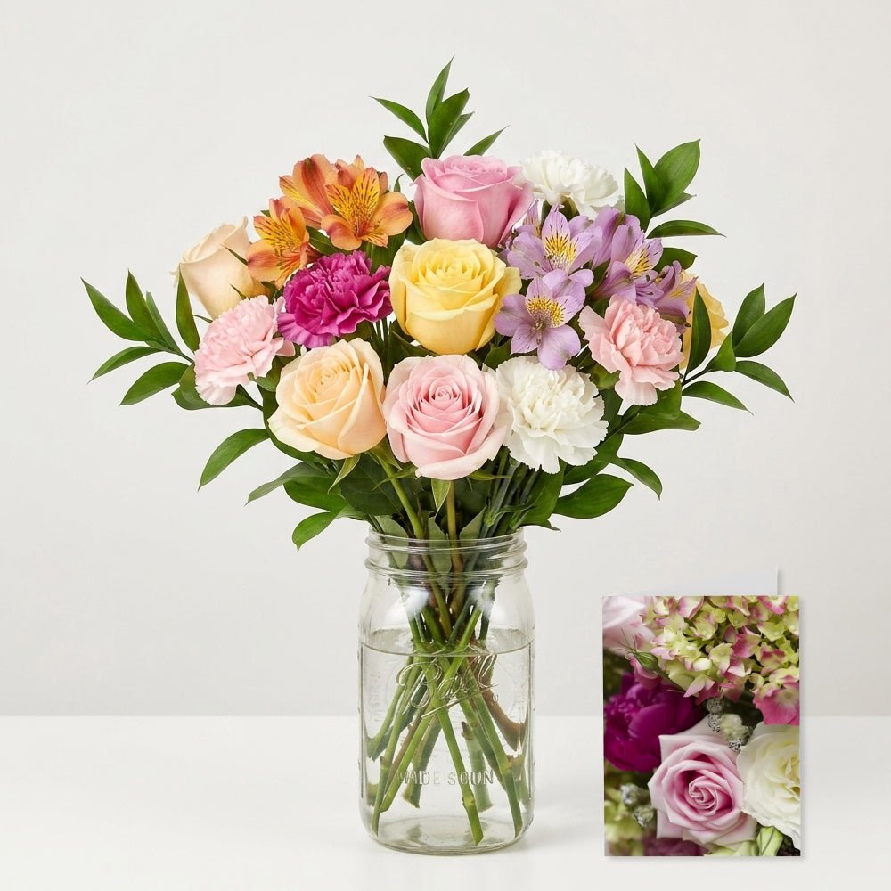 Designer Collection Mason Jar IV - The Mason Jar Collection - Bloomex Australia