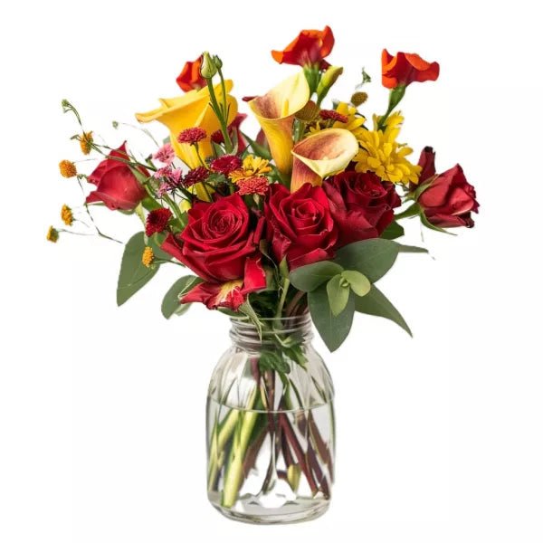 Crimson Sunrise - Mixed Bouquets - Bloomex Australia