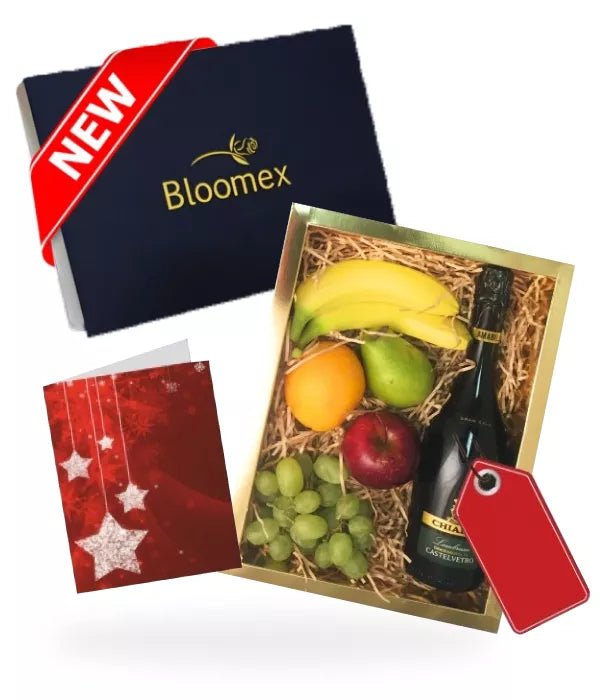 Fruit & Bubbly Gift Box - Christmas Hampers - Bloomex Australia