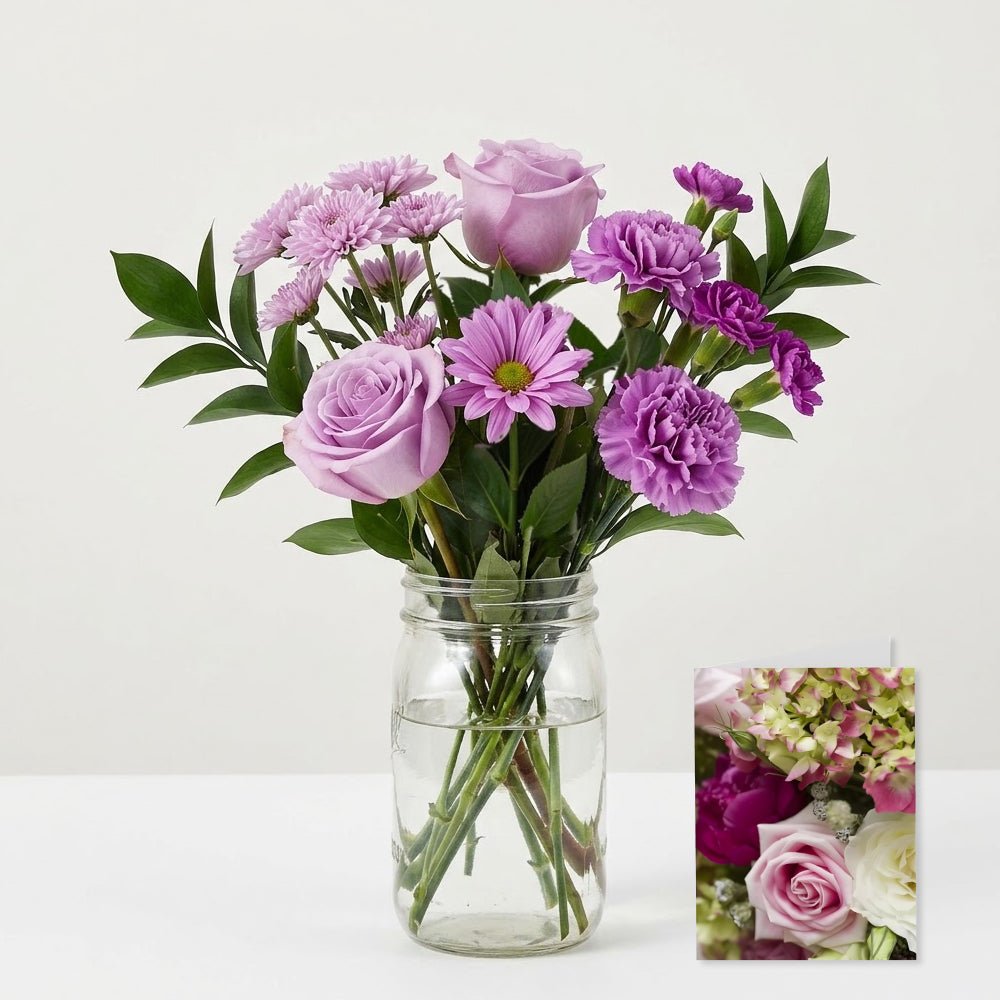 Love & Laughter in Mason Jar - The Mason Jar Collection - Bloomex Australia