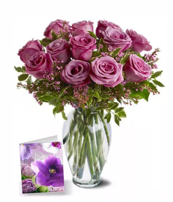 Mothers Day Lavender Roses III - Mothers Day Lavender Roses - Bloomex Australia