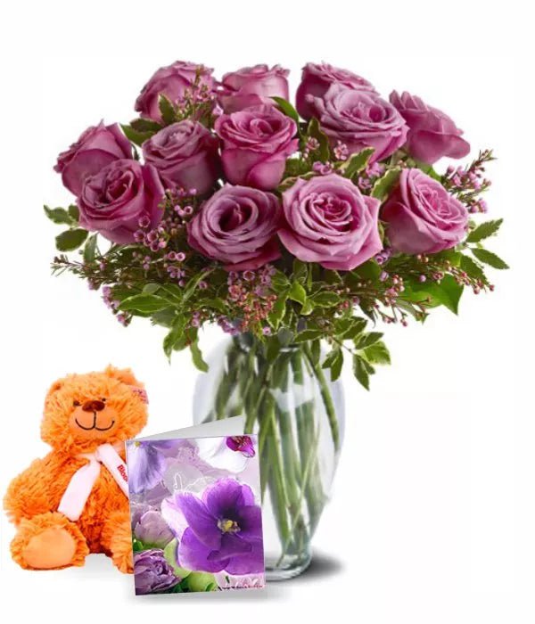 Mothers Day Lavender Roses IV - Mothers Day Lavender Roses - Bloomex Australia