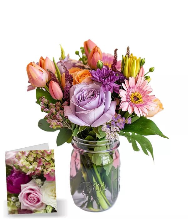 Our Favorite in Mason Jar - The Mason Jar Collection - Bloomex Australia