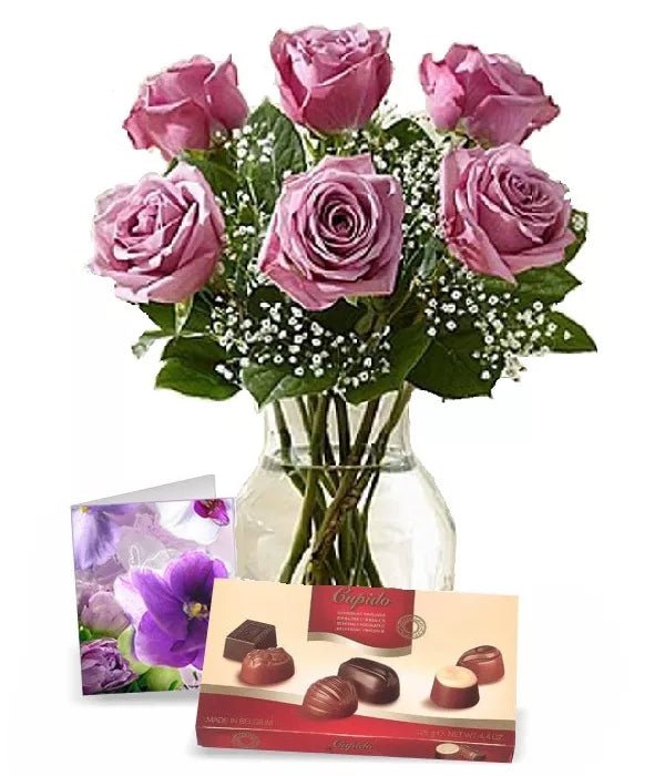 Mothers Day Lavender Roses II - Mothers Day Lavender Roses - Bloomex Australia