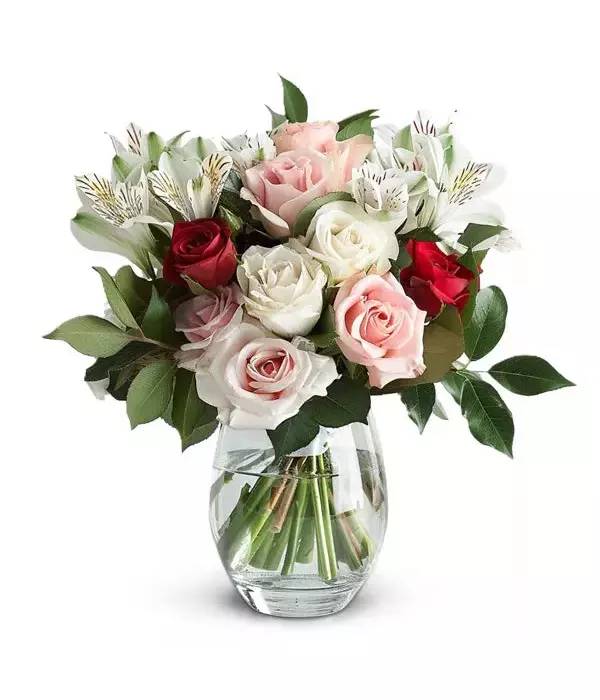 Roses & Alstroemeria Medley - Alstroemeria - Bloomex Australia