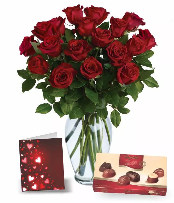 18 Sweetheart Roses I - Roses - Bloomex Australia