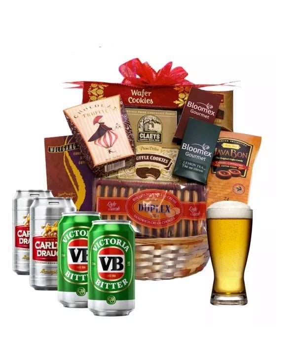 Tinny & Treats Basket - Gift Hampers - Bloomex Australia