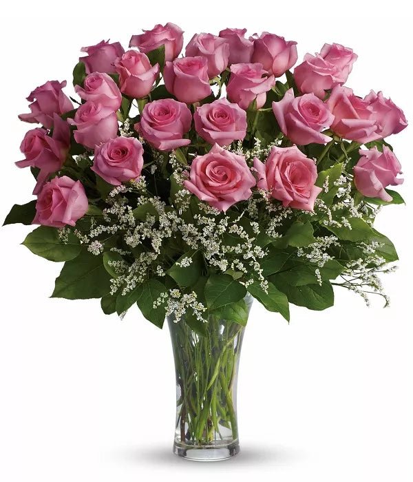 Two Dozen Pink Roses - Anniversary Flowers - Bloomex Australia