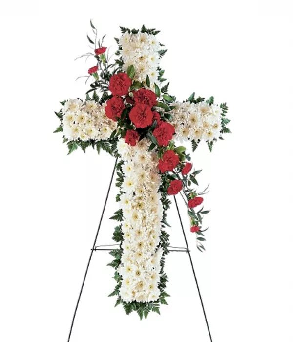 Hope & Honour Cross - Sympathy & Funeral Flowers - Bloomex Australia