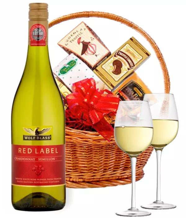 White Wine Gourmet - Wine & Champagne Gift Hampers - Bloomex Australia