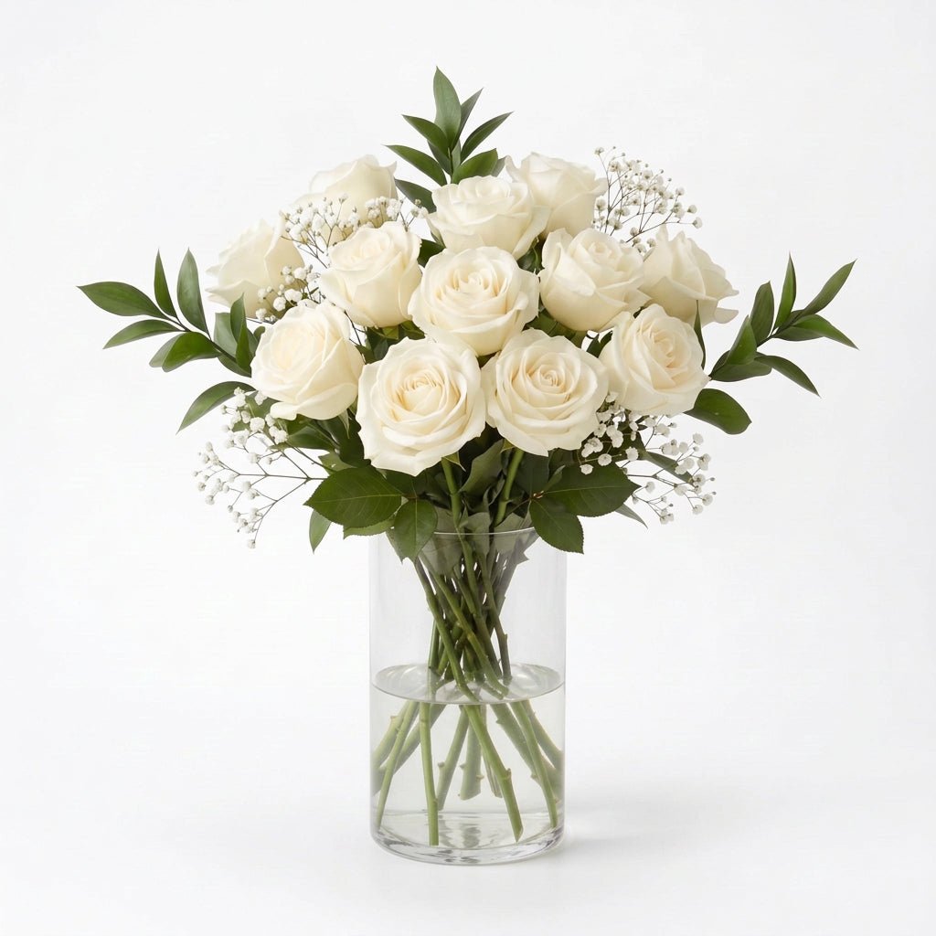 Dozen White Roses - Roses - Bloomex Australia