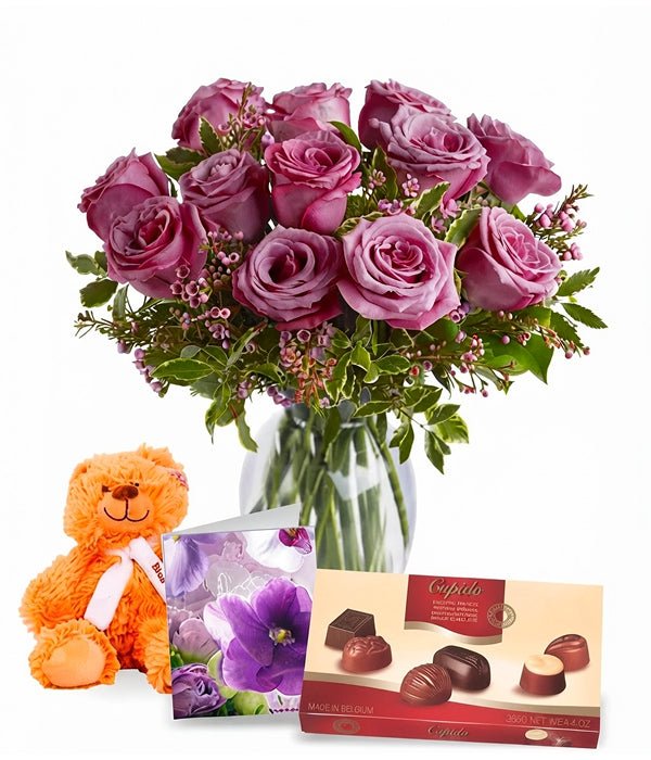 Mothers Day Lavender Roses VI - Mothers Day Lavender Roses - Bloomex Australia