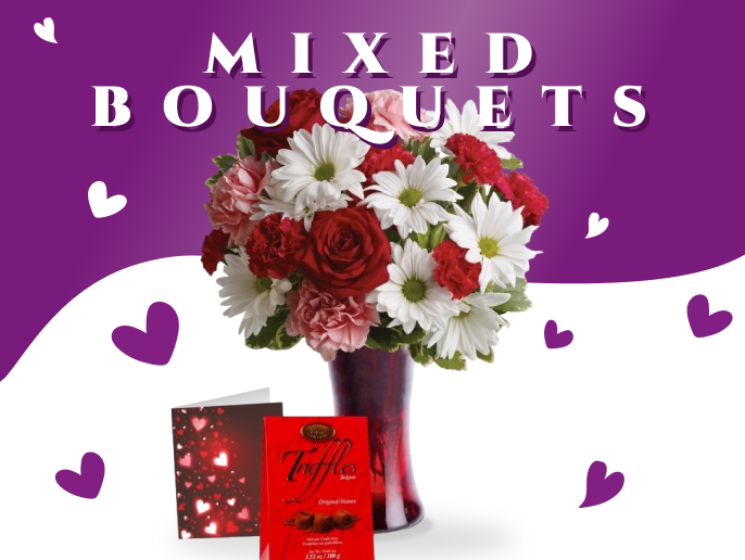 Valentines Mixed Bouquets