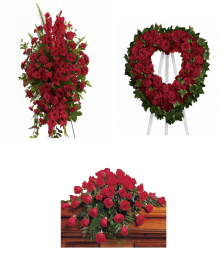 Faithful Rose Funeral Flower Package