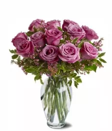 name: One Dozen Lavender Roses