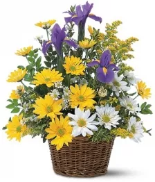 name: Smiling Floral Basket