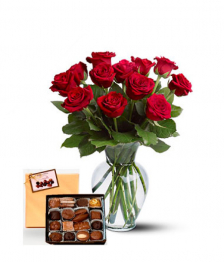 Valentines Roses & Chocolates