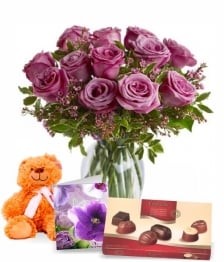 Mothers Day Lavender Roses V