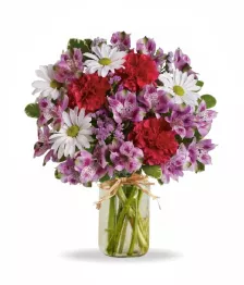 name: Blooms of Love in Mason Jar