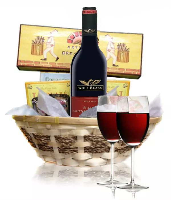 Deluxe Red Wine & Cheese Hamper