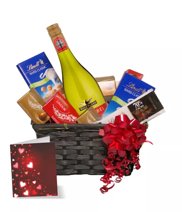 Lindt & Chardonnay Basket