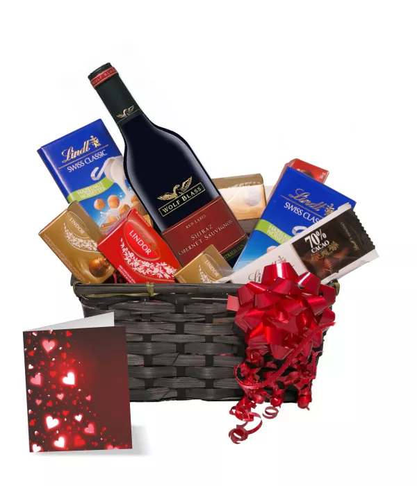 Lindt & Shiraz Gift Basket